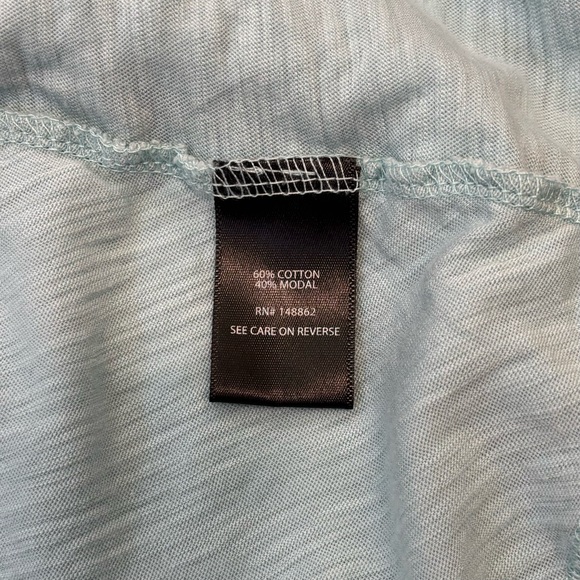 VGUC Torrid Cropped Top Women Sz 4X, Light Teal Shirred Short Sleeve Crop Top - Picture 13 of 14